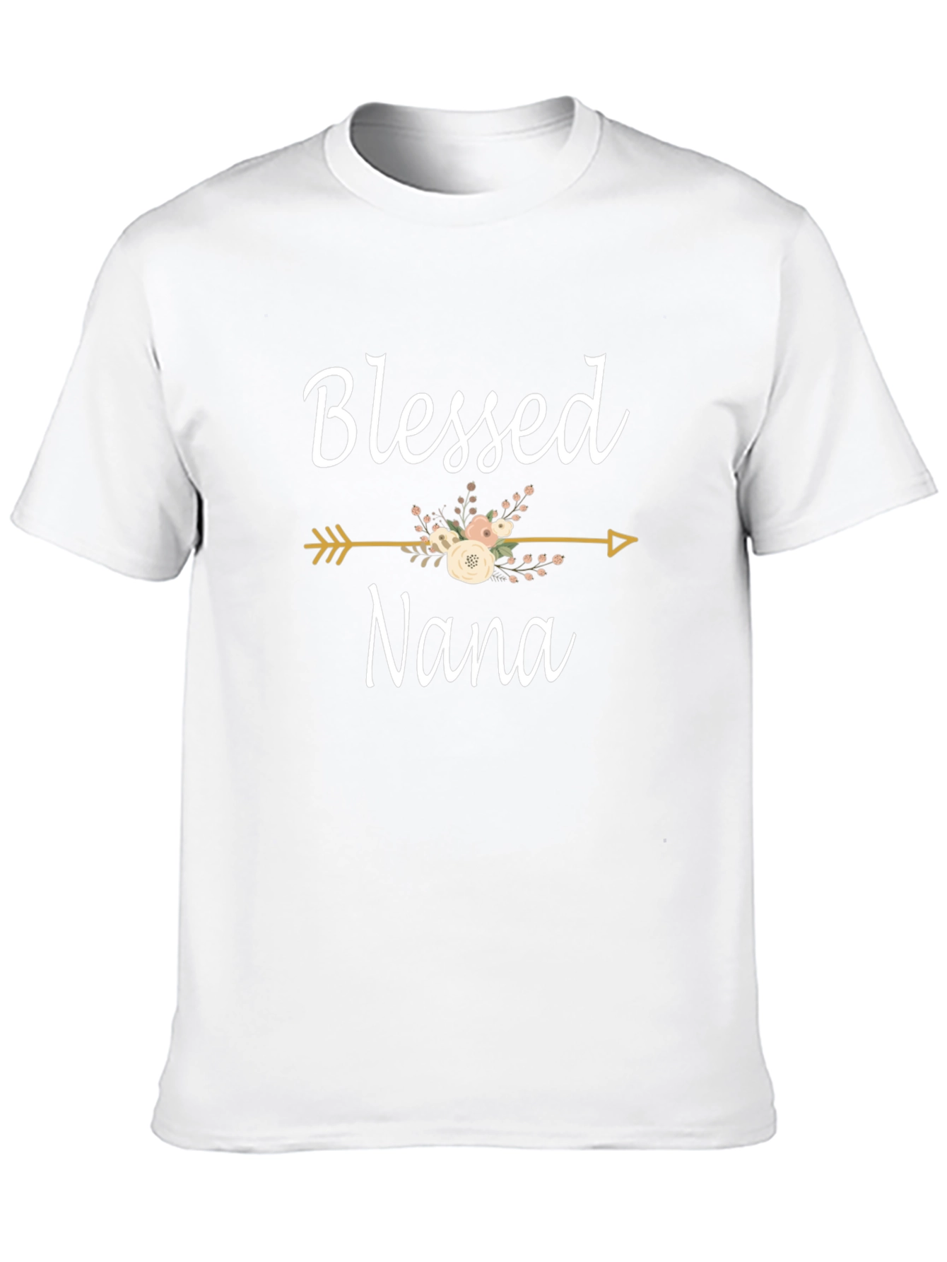 Blessed Nana Floral Arrow T-Shirt
