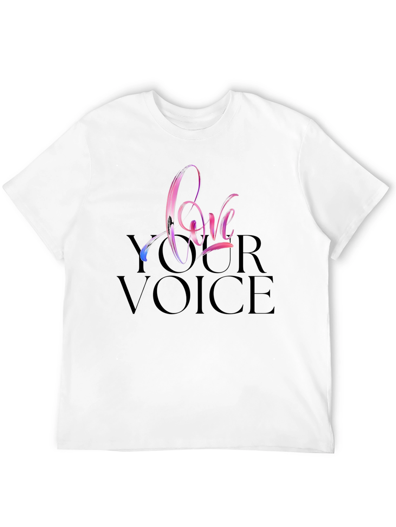 Love Your Voice Black T-Shirt
