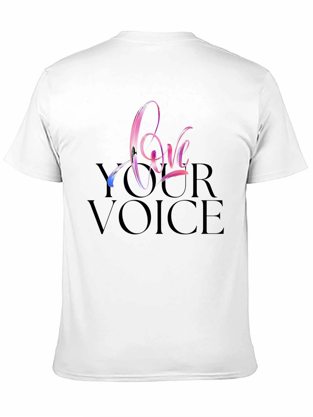 Love Your Voice Black T-Shirt
