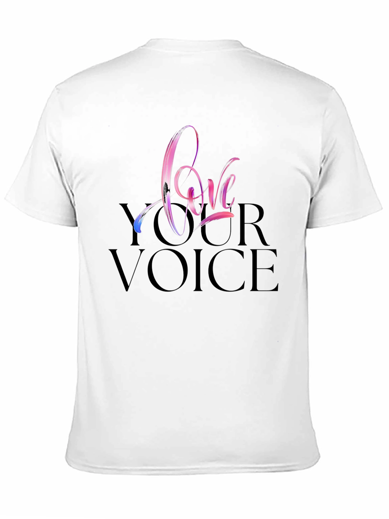 Love Your Voice Black T-Shirt