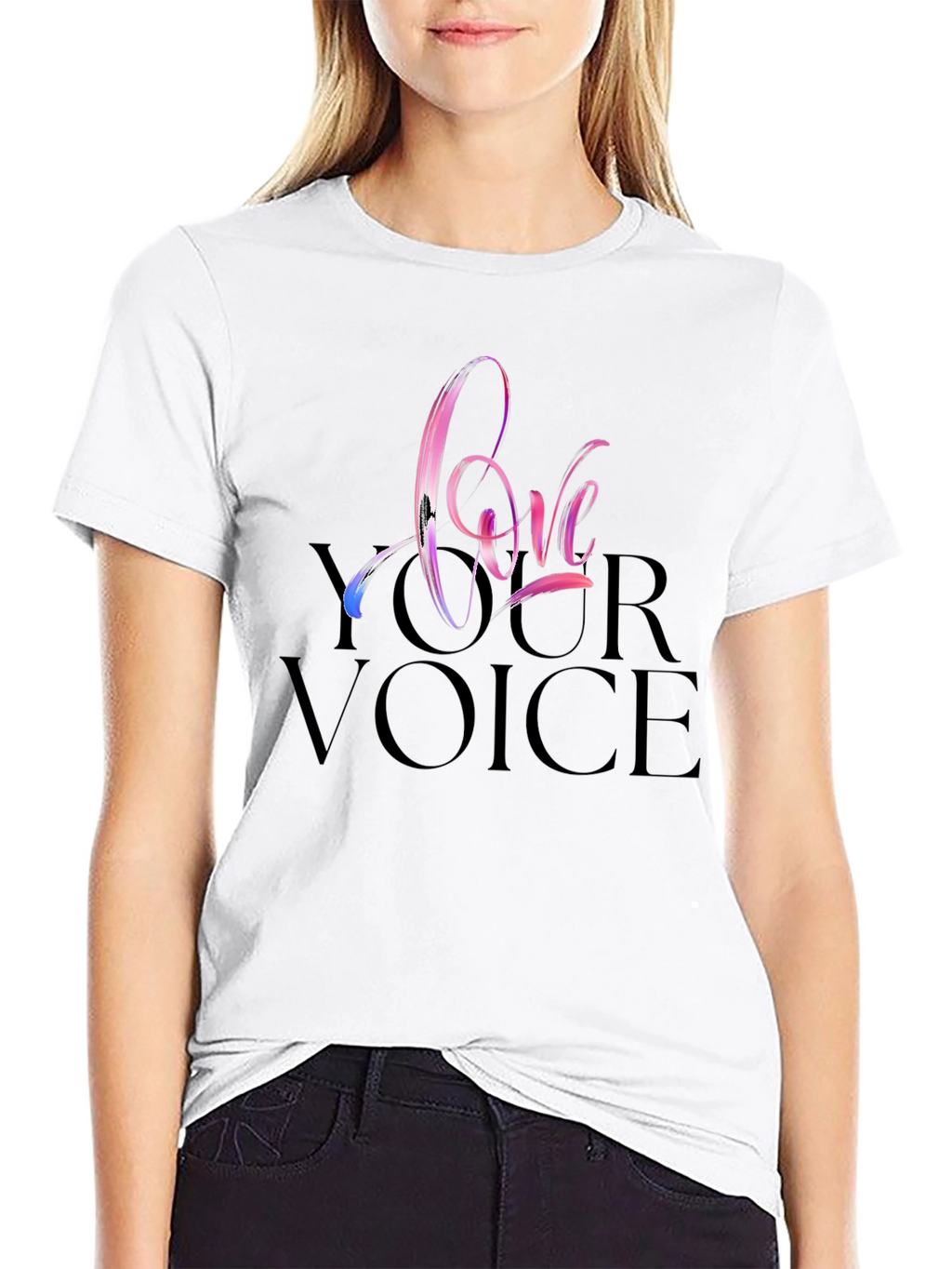Love Your Voice Black T-Shirt
