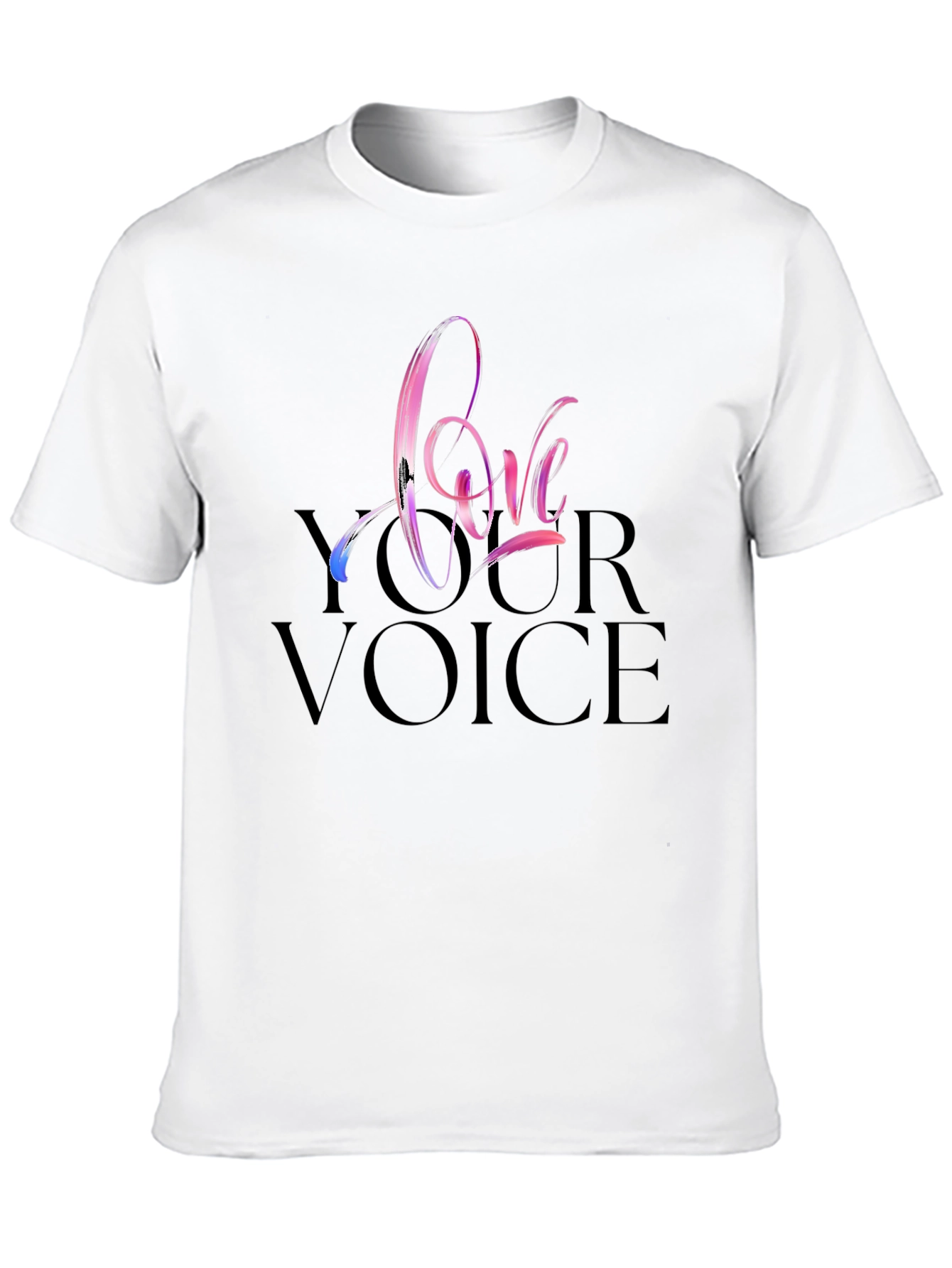 Love Your Voice Black T-Shirt