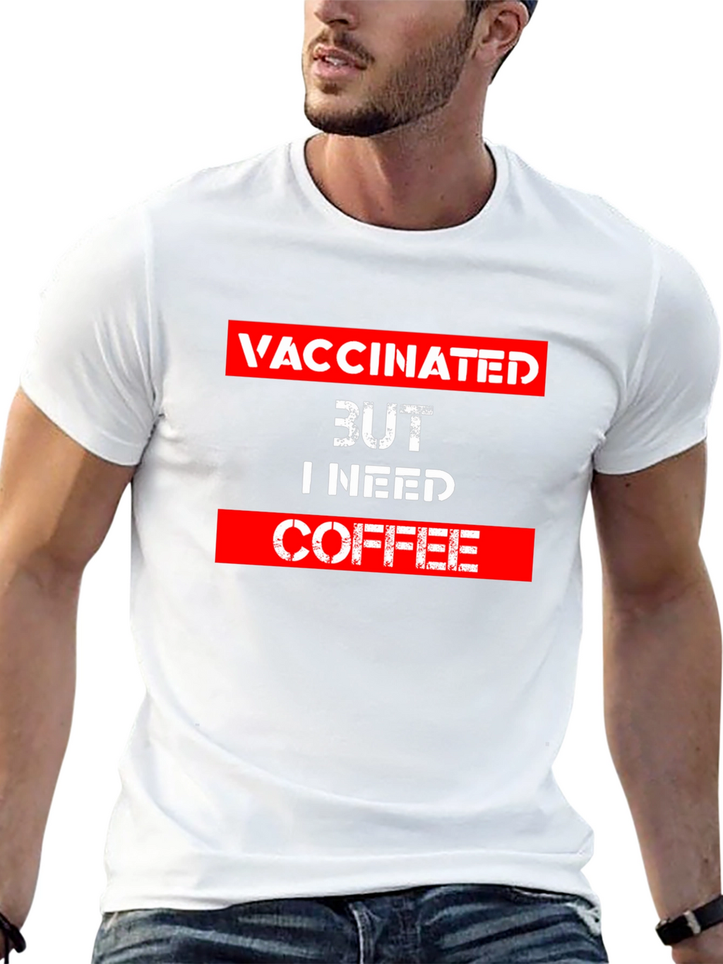 Vaccinated But I Need Coffee T-Shirt