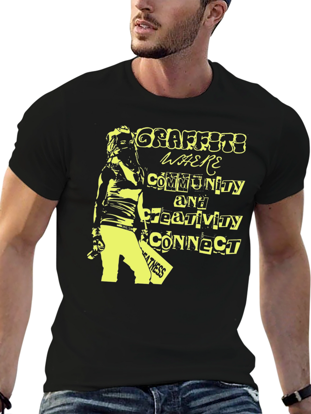Graffiti Community T-Shirt - Black