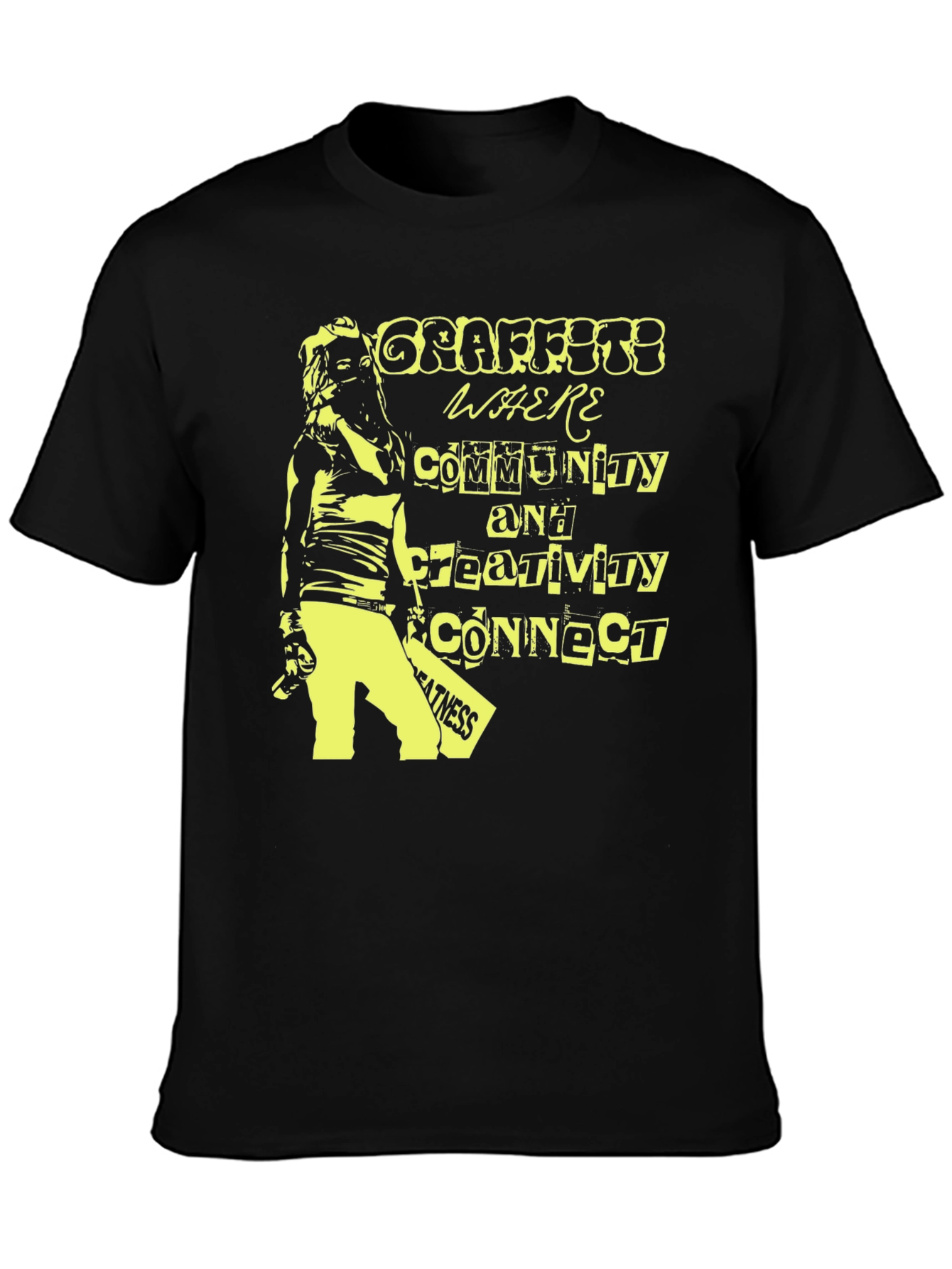 Graffiti Community T-Shirt - Black