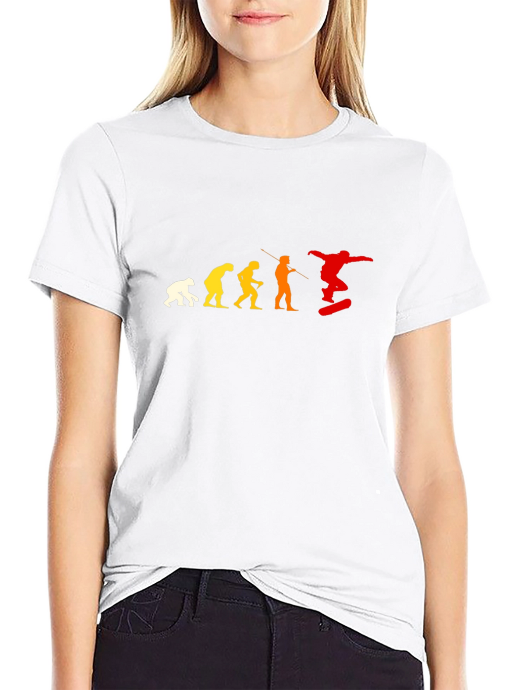 Evolution of Skateboarding T-Shirt - Black