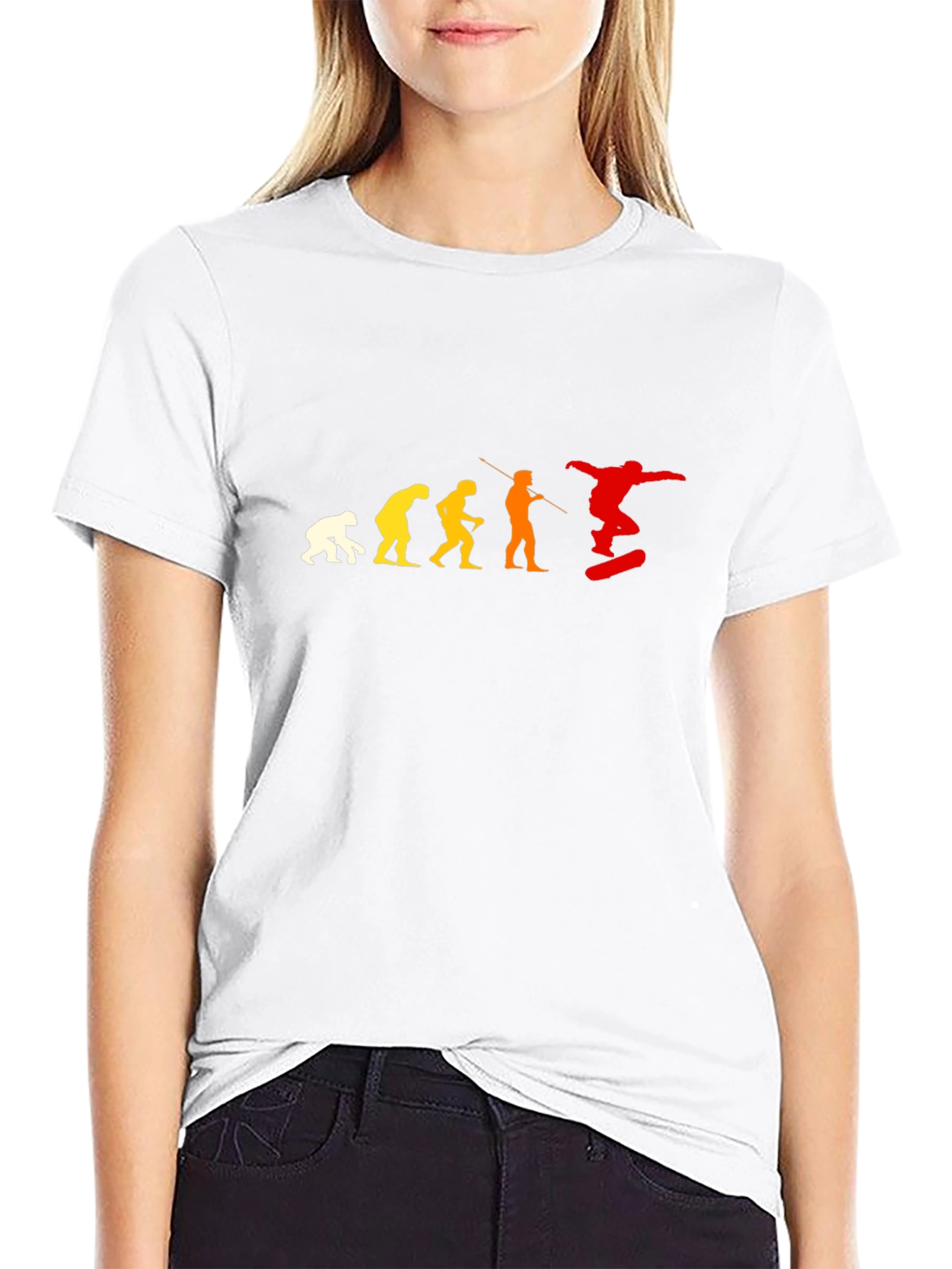 Evolution of Skateboarding T-Shirt - Black