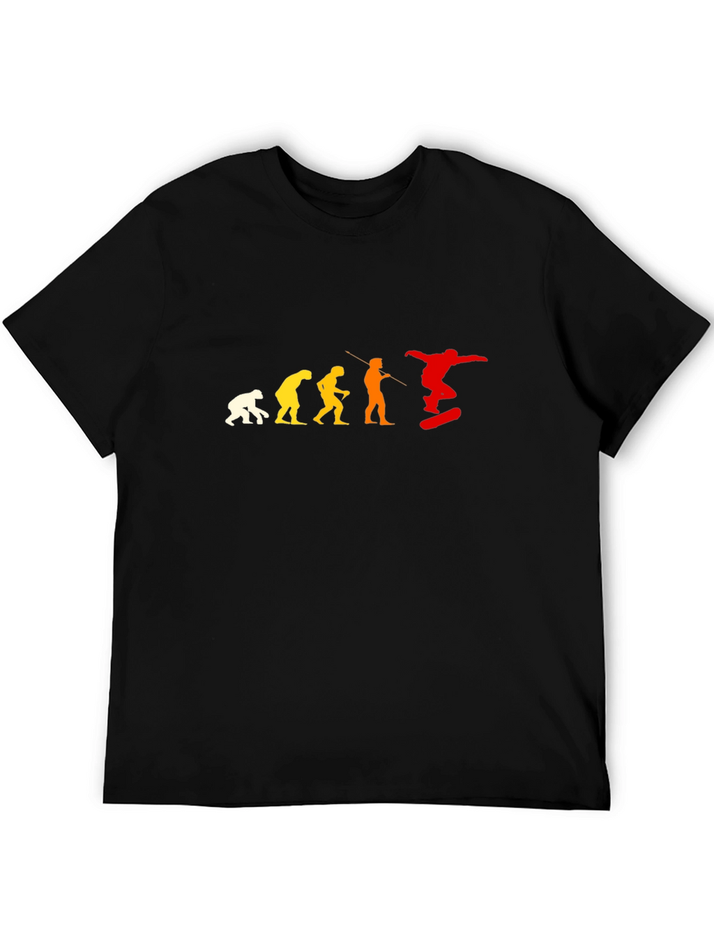 Evolution of Skateboarding T-Shirt - Black