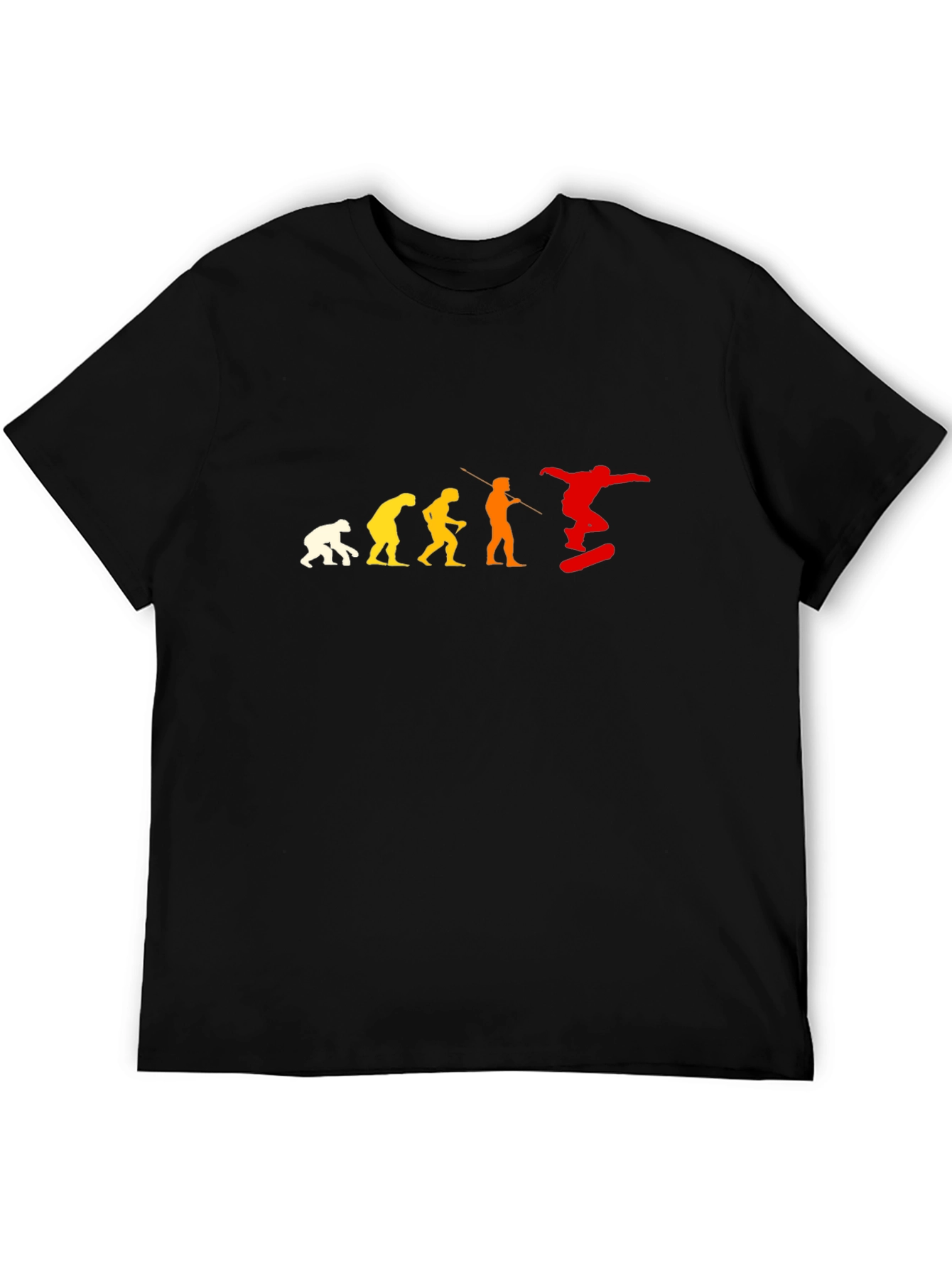 Evolution of Skateboarding T-Shirt - Black