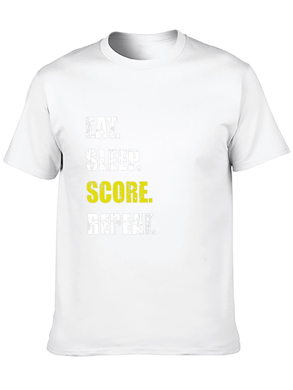 Eat Sleep Score Repeat Graphic Tee