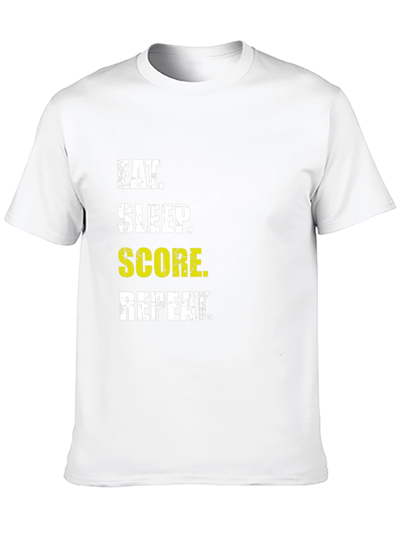 Eat Sleep Score Repeat Graphic Tee
