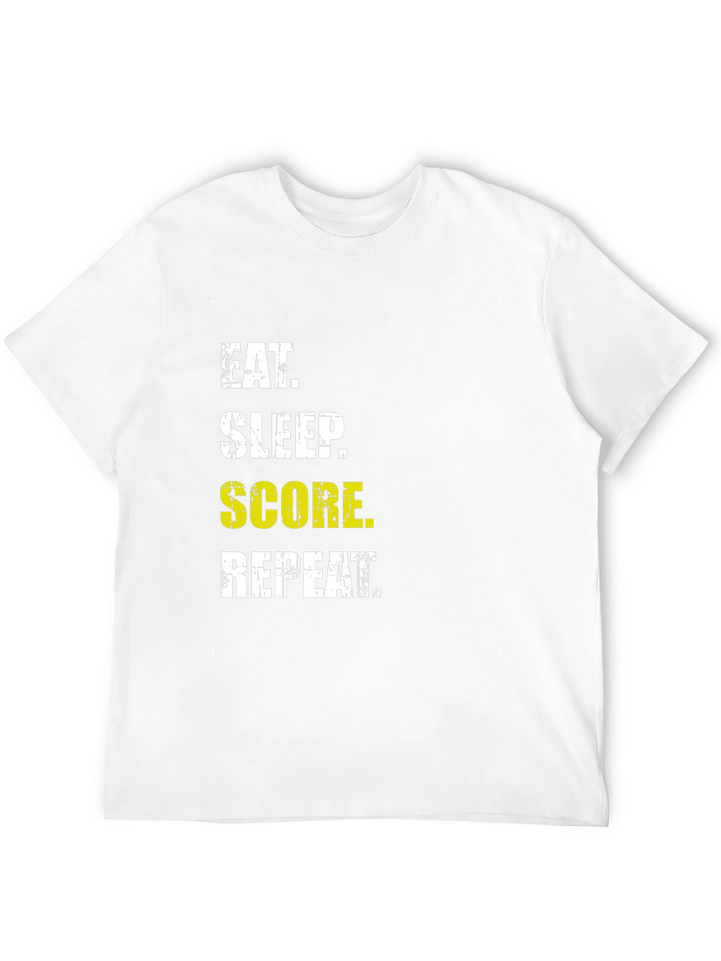Eat Sleep Score Repeat Graphic Tee