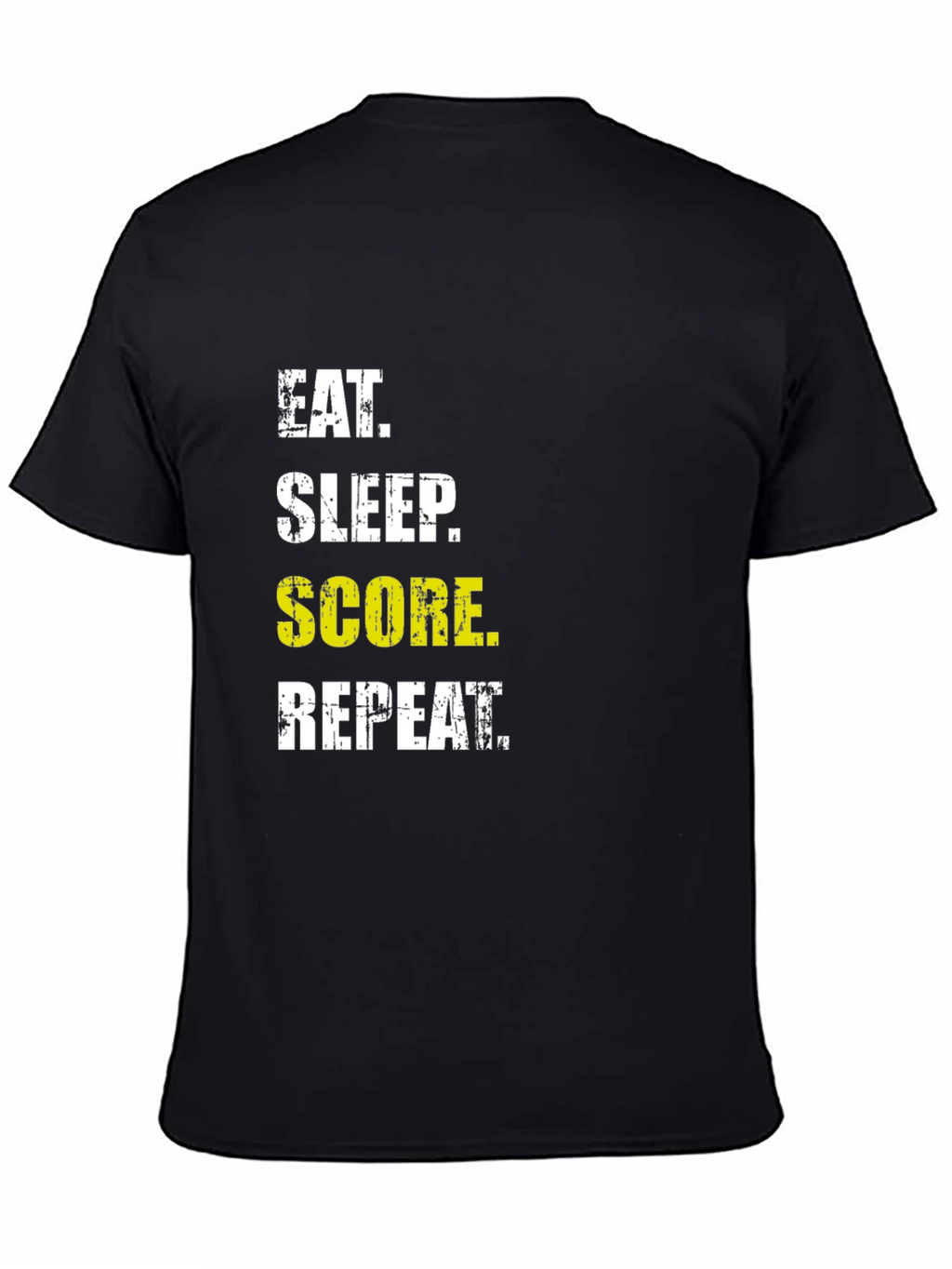 Eat Sleep Score Repeat Graphic Tee