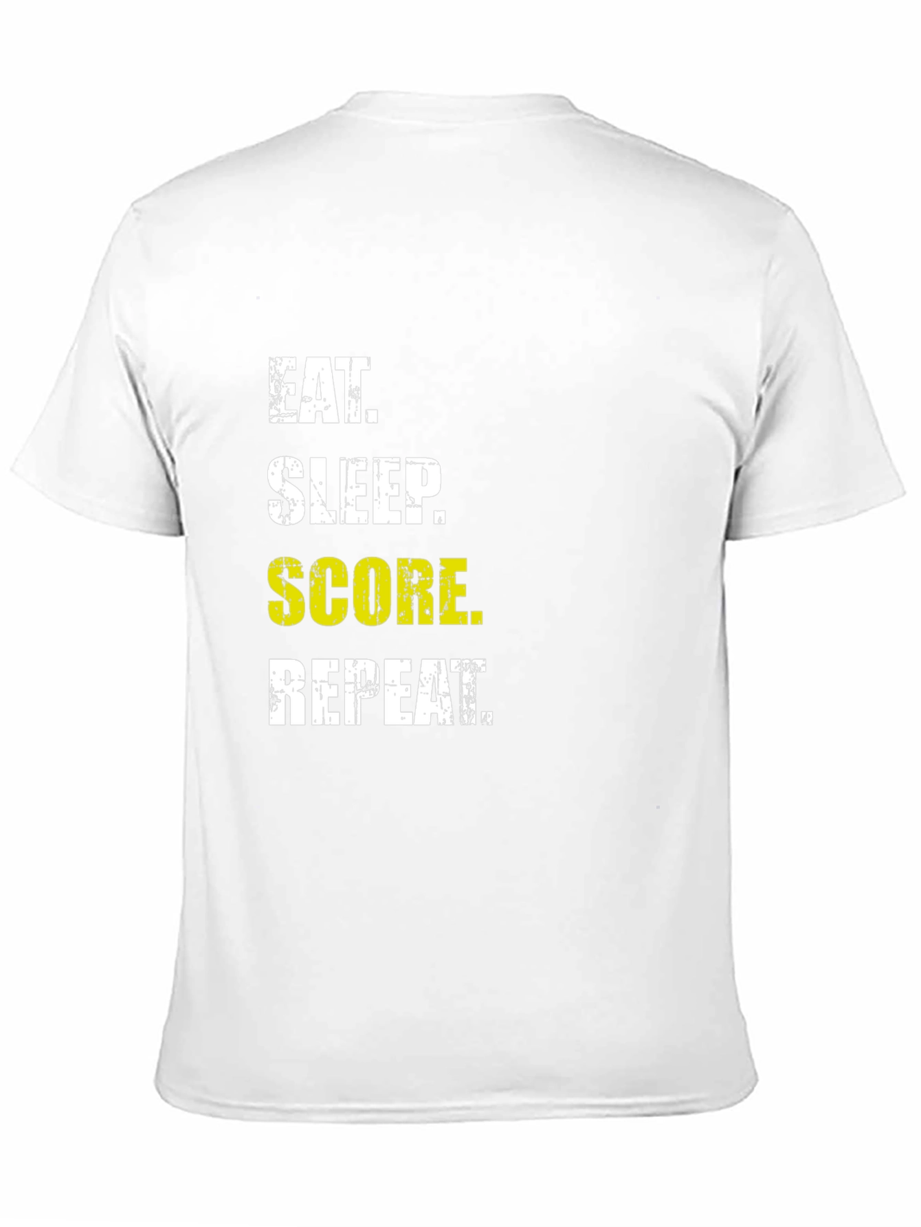 Eat Sleep Score Repeat Graphic Tee