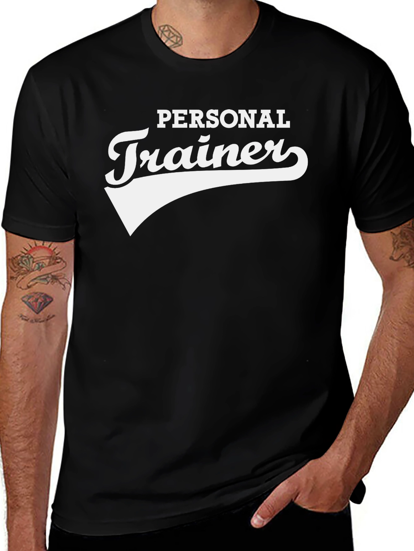 Personal Trainer Graphic T-Shirt - Black