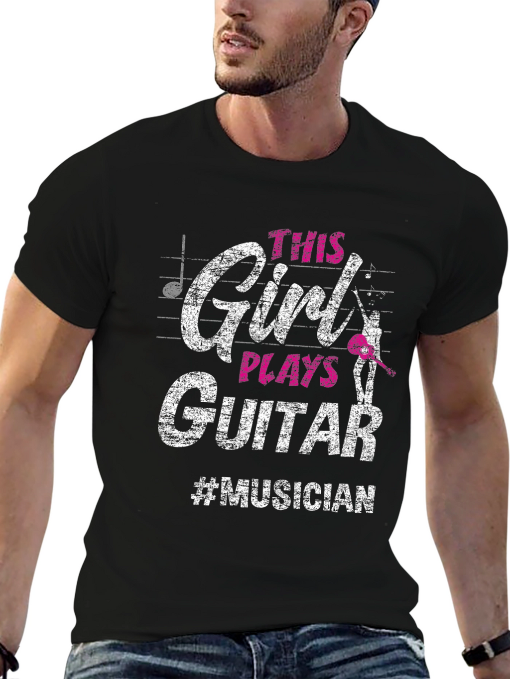 This Girl Plays Guitar T-Shirt - Musician Tee
