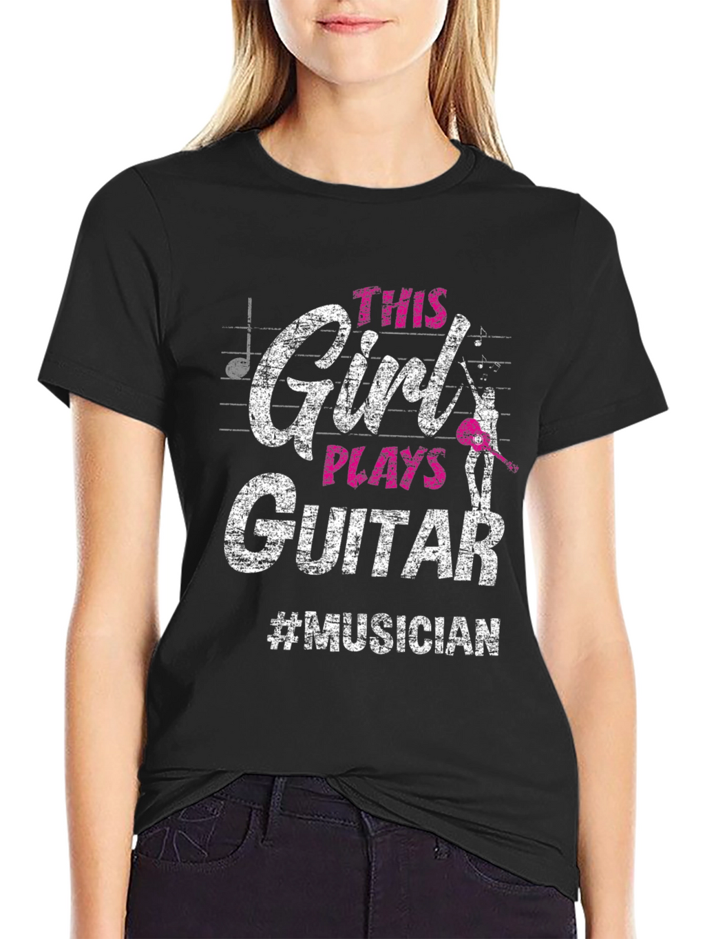 This Girl Plays Guitar T-Shirt - Musician Tee
