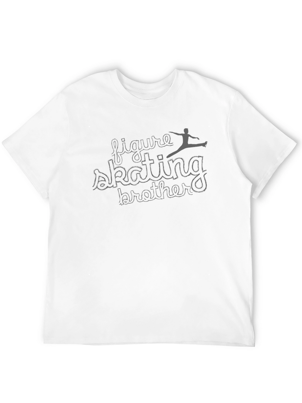Figure Skating Brother Black Graphic Tee