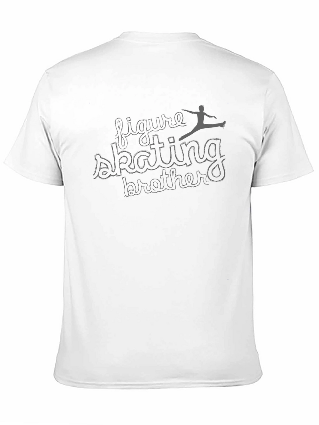 Figure Skating Brother Black Graphic Tee