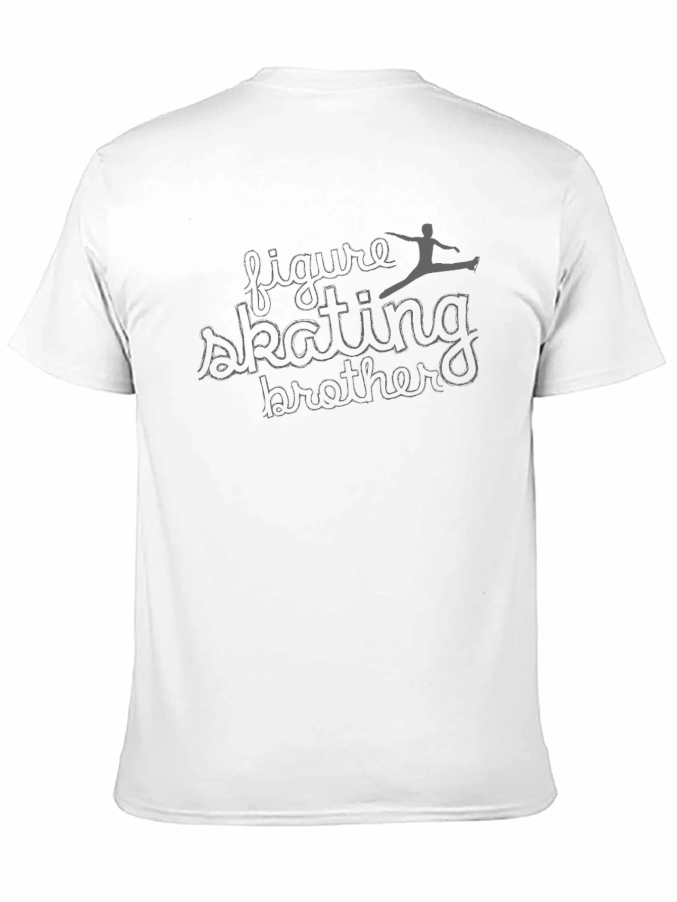 Figure Skating Brother Black Graphic Tee