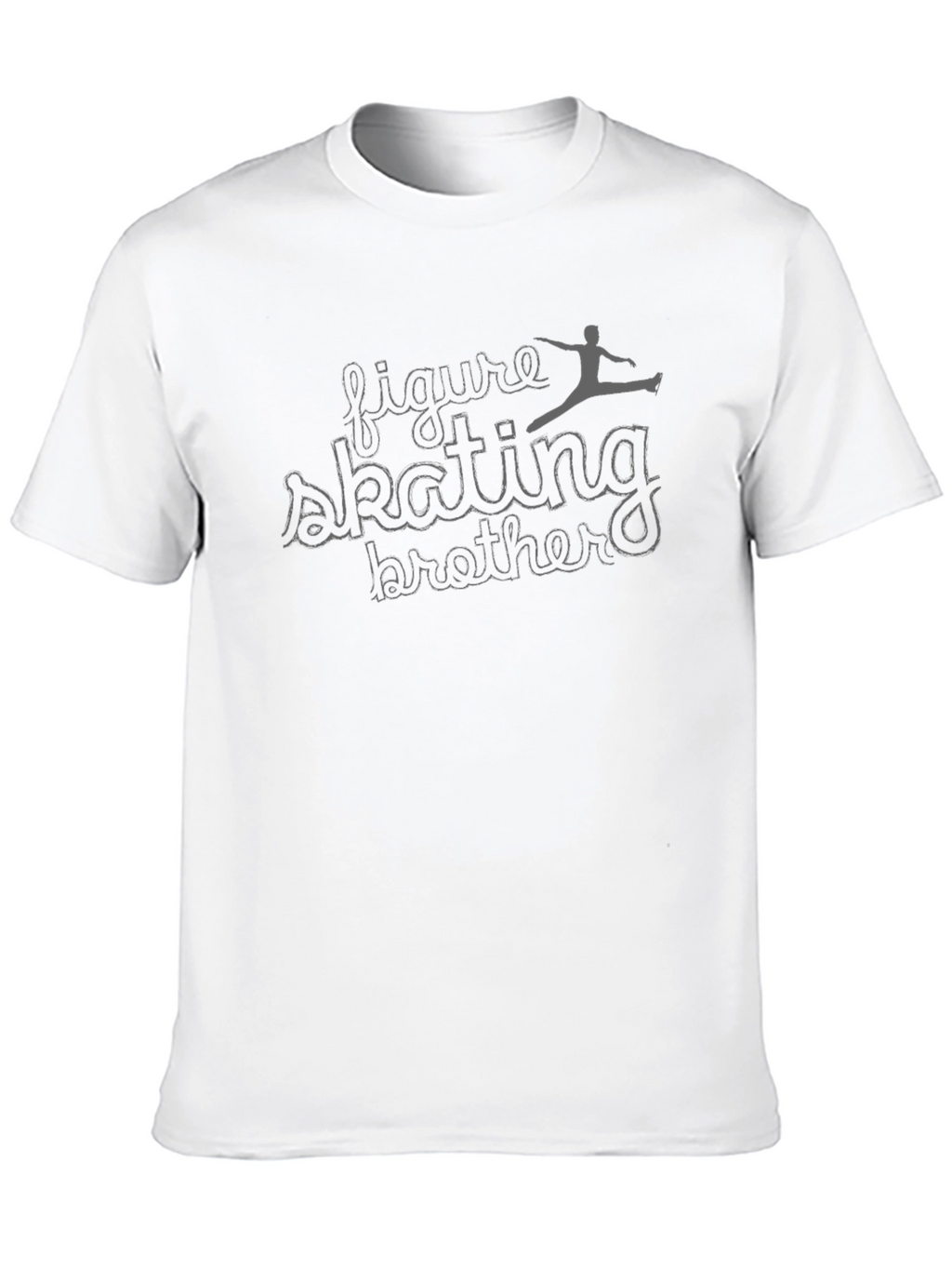 Figure Skating Brother Black Graphic Tee