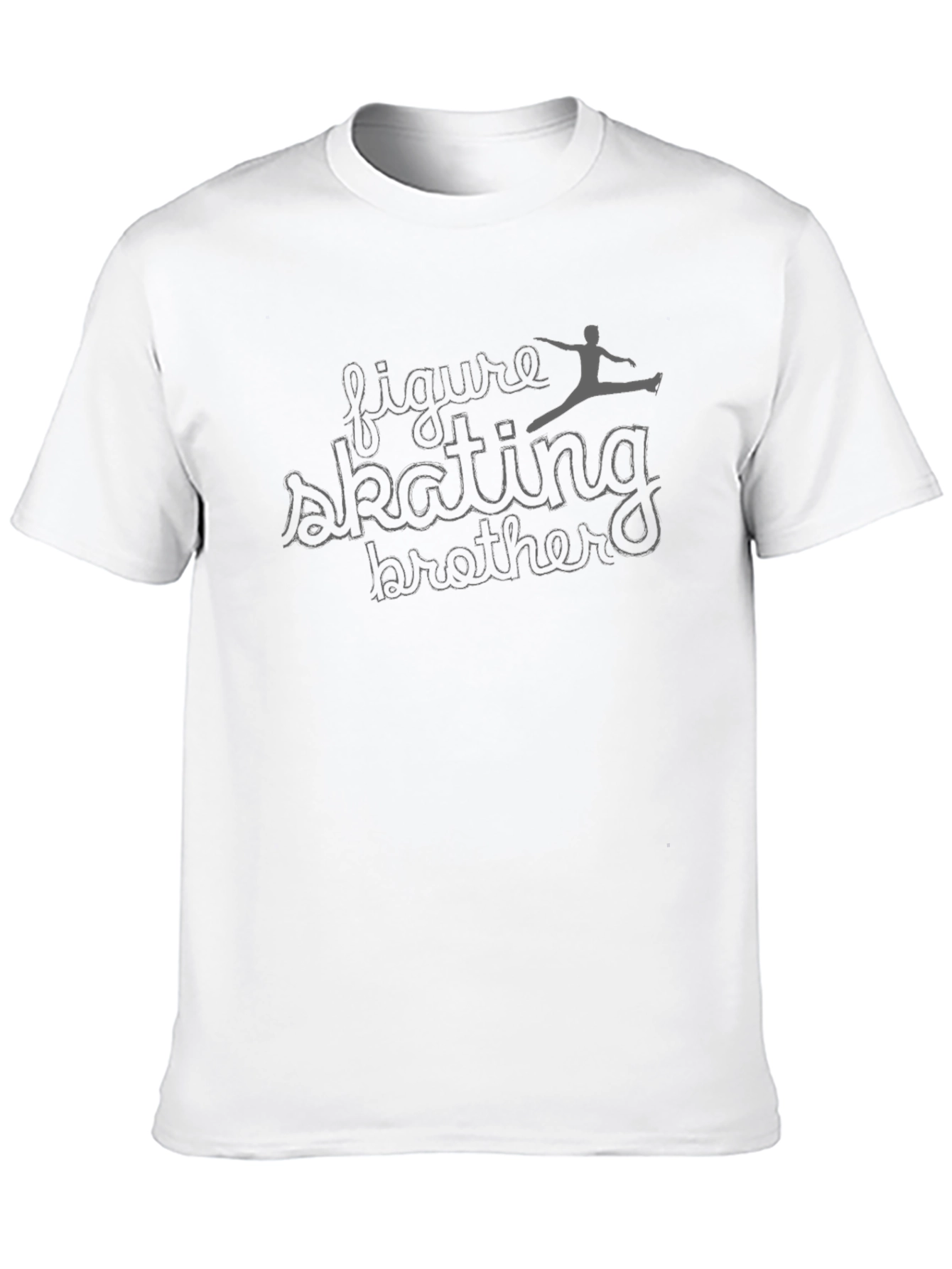 Figure Skating Brother Black Graphic Tee