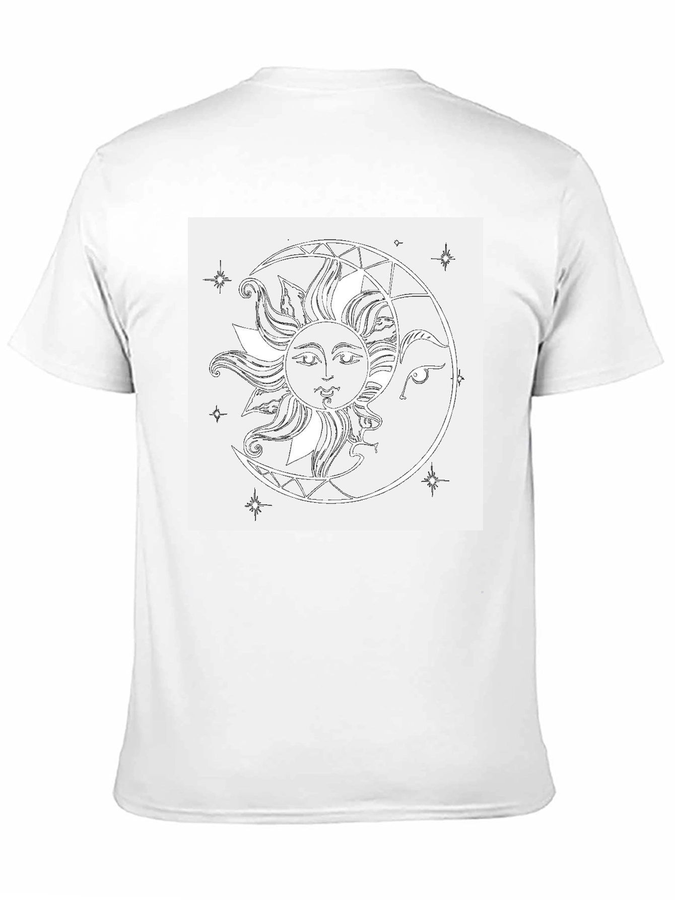 Sun & Moon Graphic Black T-Shirt