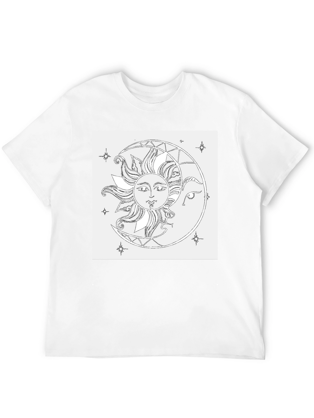 Sun & Moon Graphic Black T-Shirt