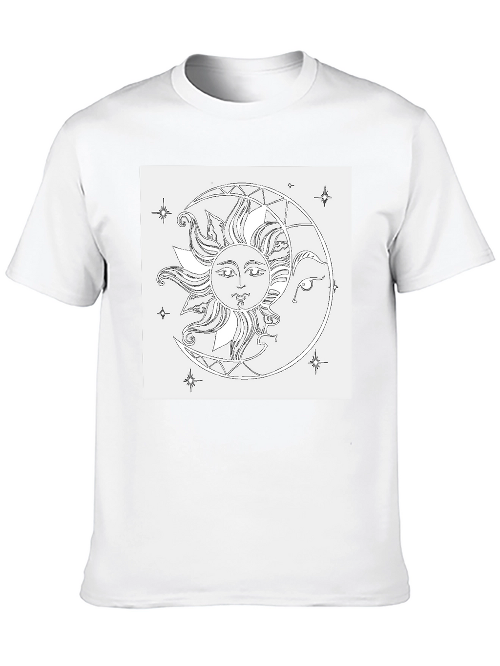 Sun & Moon Graphic Black T-Shirt