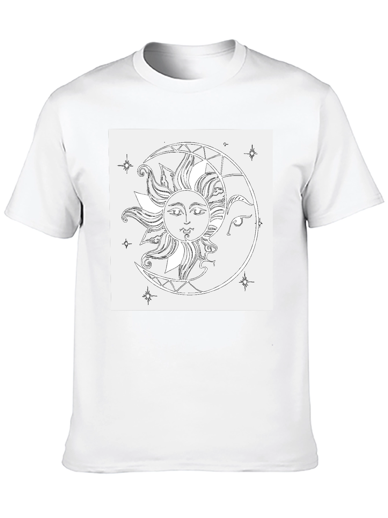 Sun & Moon Graphic Black T-Shirt