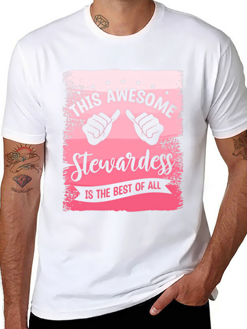 Awesome Stewardess T-Shirt - Flight Attendant Gift