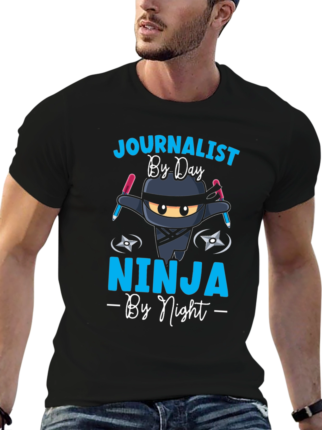 Journalist Ninja T-Shirt - By Day By Night!
