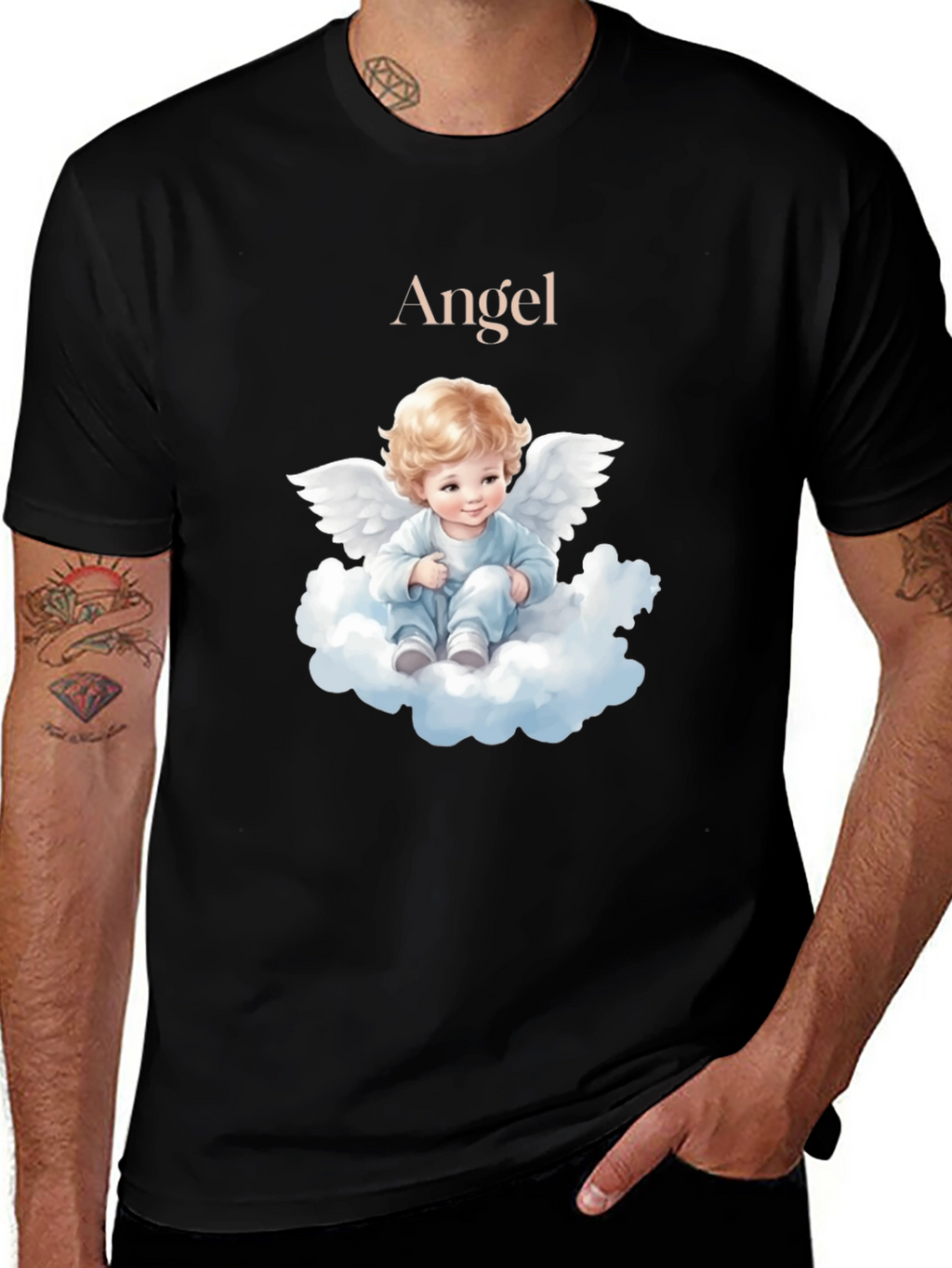 Angel Baby Graphic T-Shirt - Cute & Comfy Tee