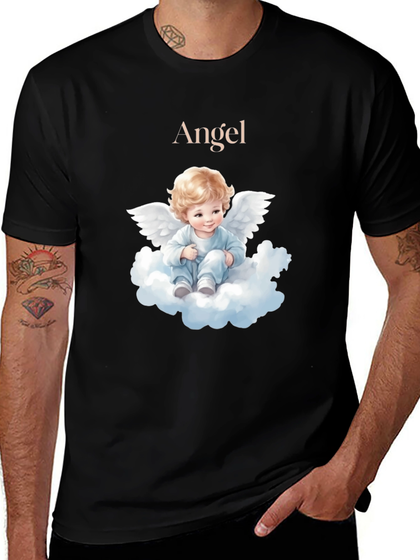 Angel Baby Graphic T-Shirt - Cute & Comfy Tee