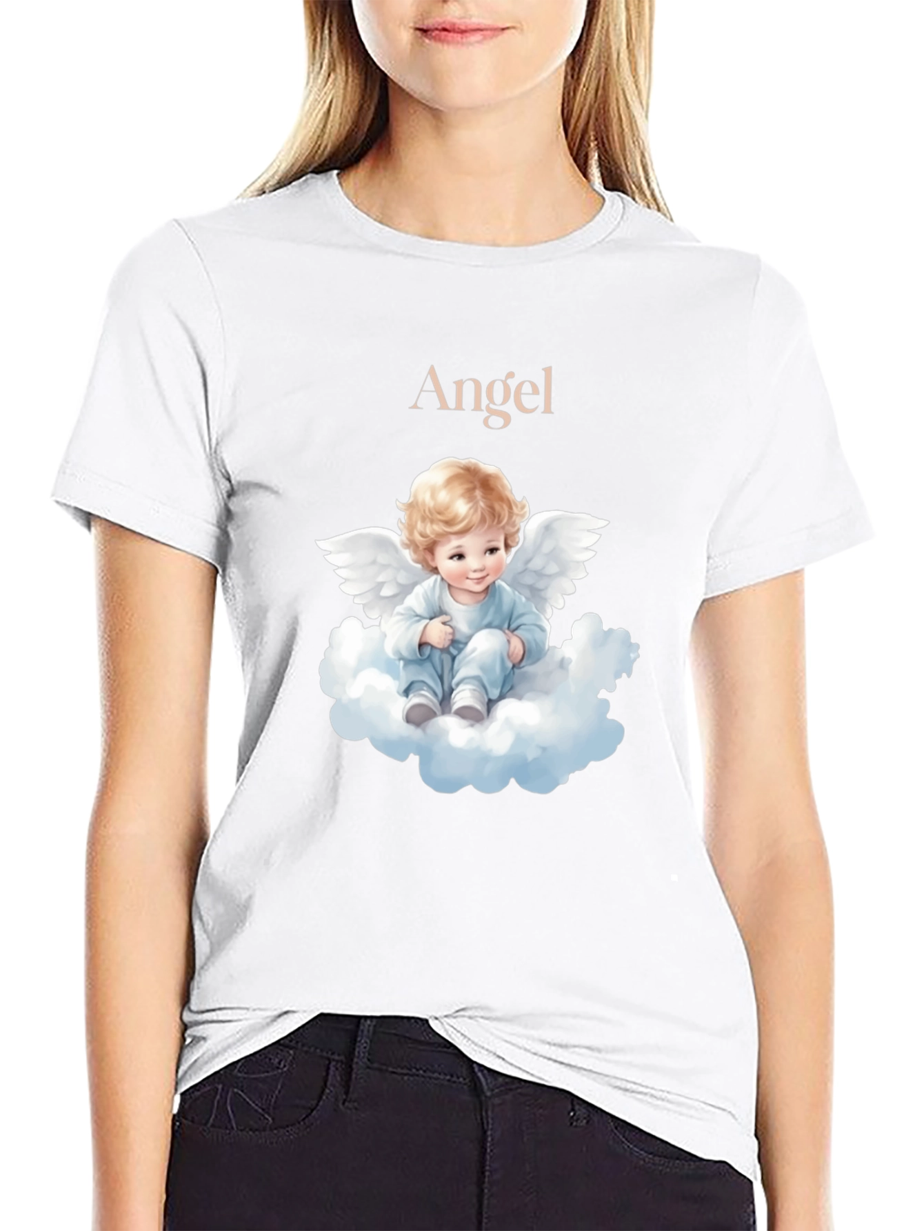 Angel Baby Graphic T-Shirt - Cute & Comfy Tee