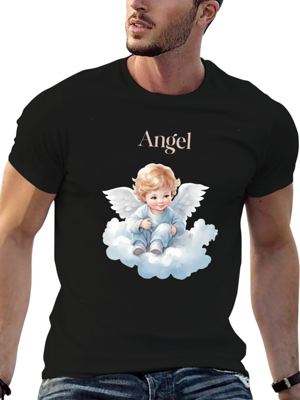Angel Baby Graphic T-Shirt - Cute & Comfy Tee