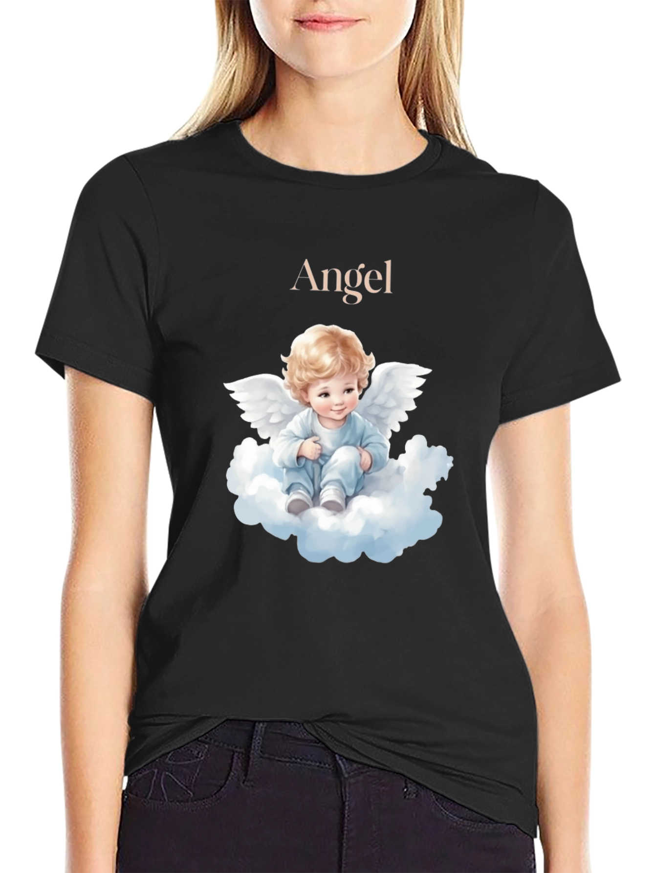 Angel Baby Graphic T-Shirt - Cute & Comfy Tee