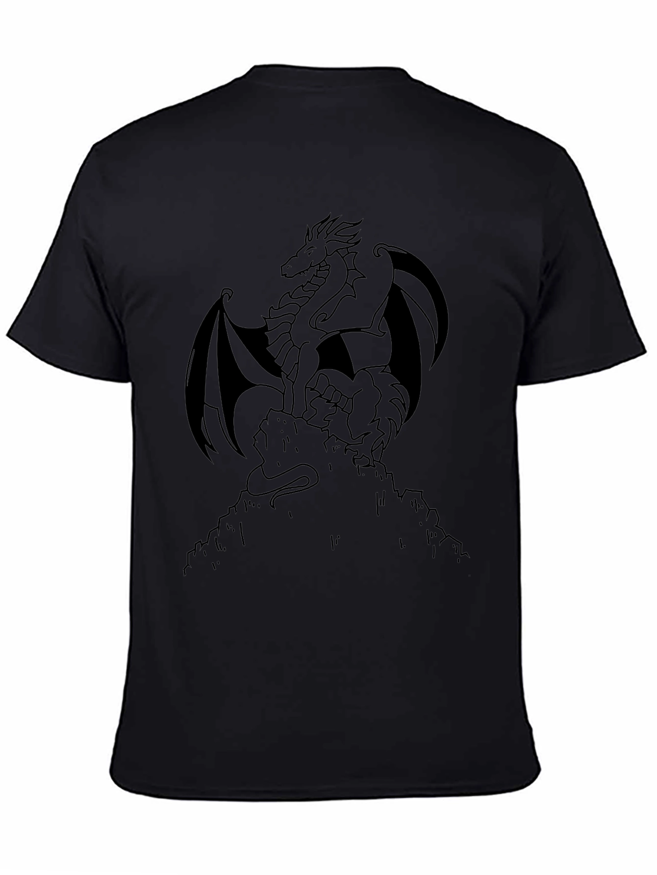 Dragon Graphic Tee - Black Shirt
