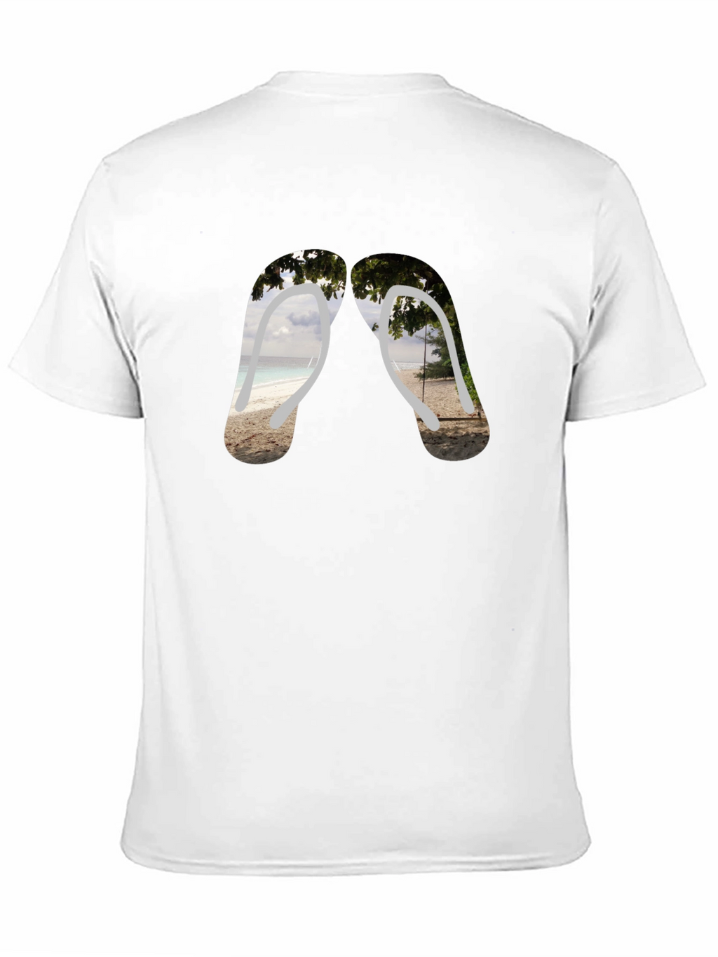 Beach Vibes Flip Flop Graphic Tee