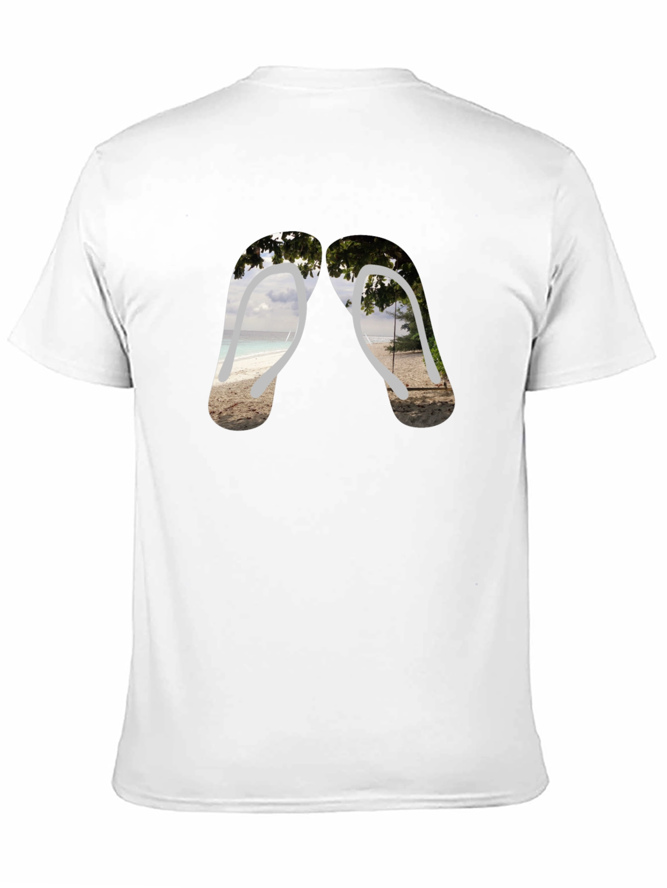 Beach Vibes Flip Flop Graphic Tee