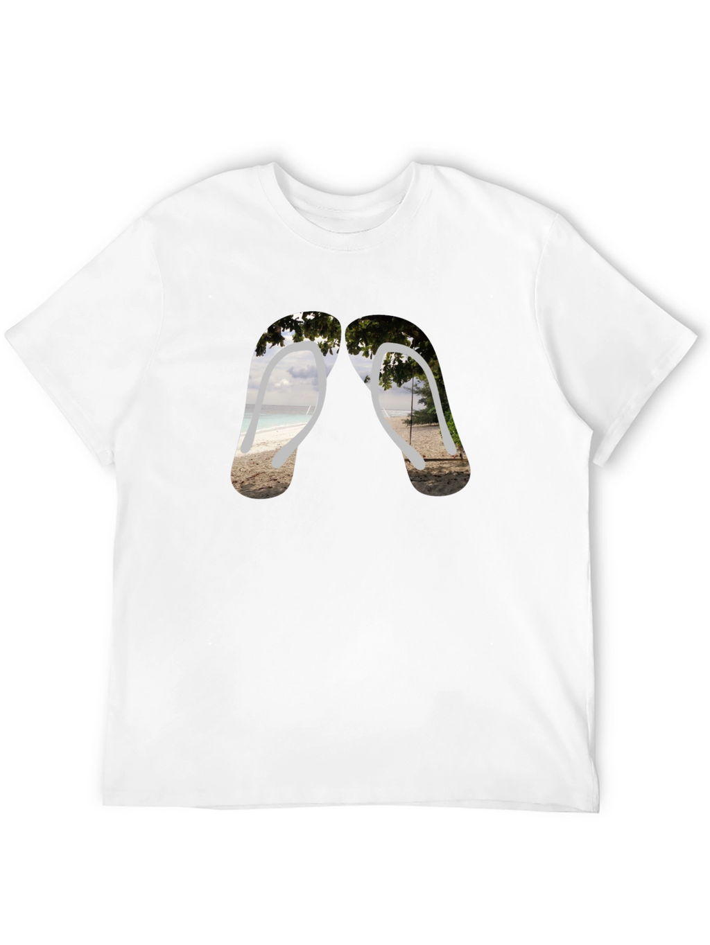 Beach Vibes Flip Flop Graphic Tee