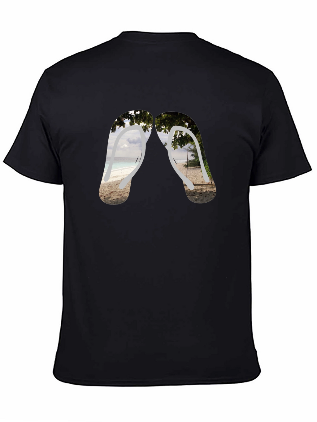 Beach Vibes Flip Flop Graphic Tee