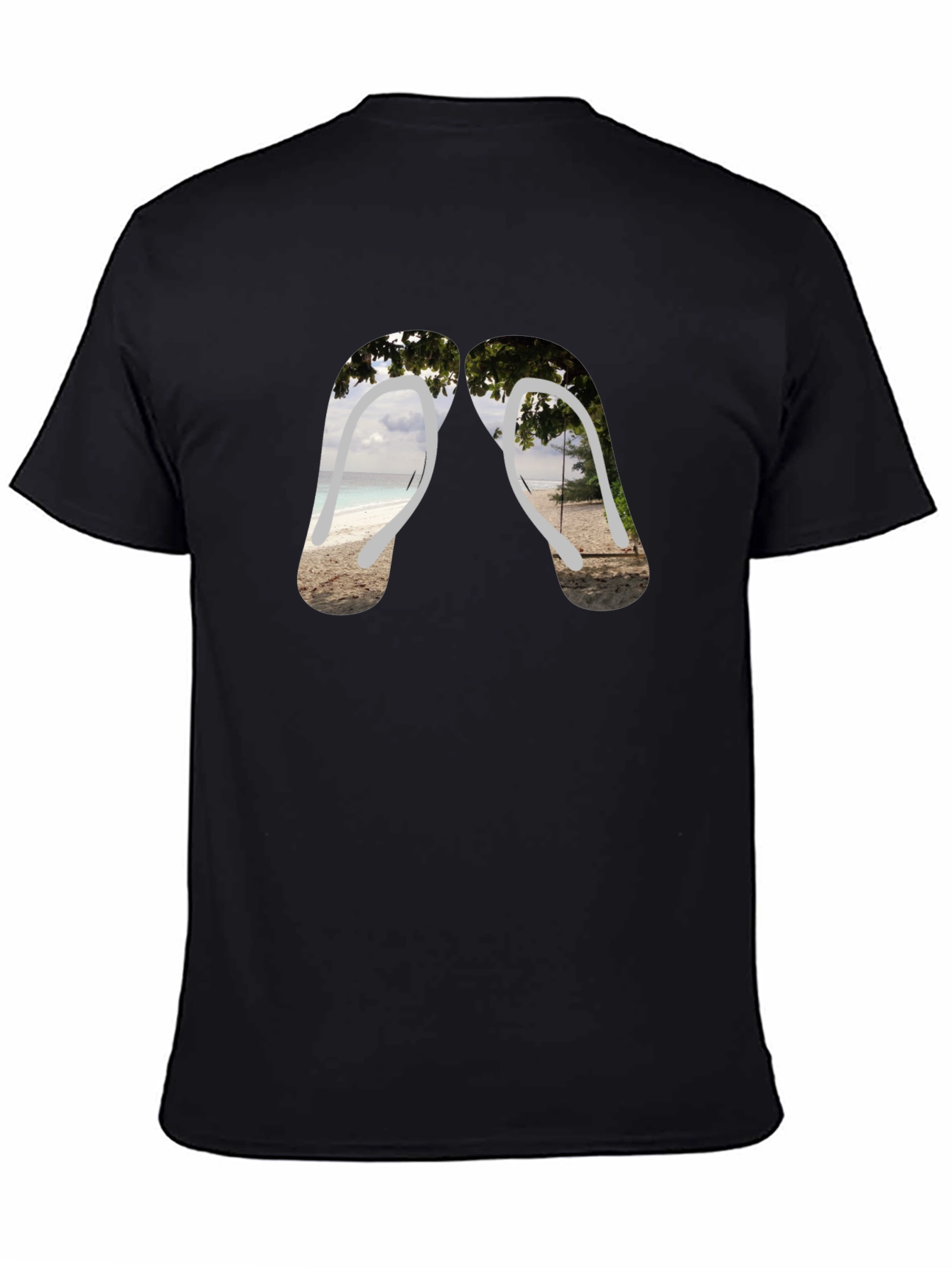 Beach Vibes Flip Flop Graphic Tee
