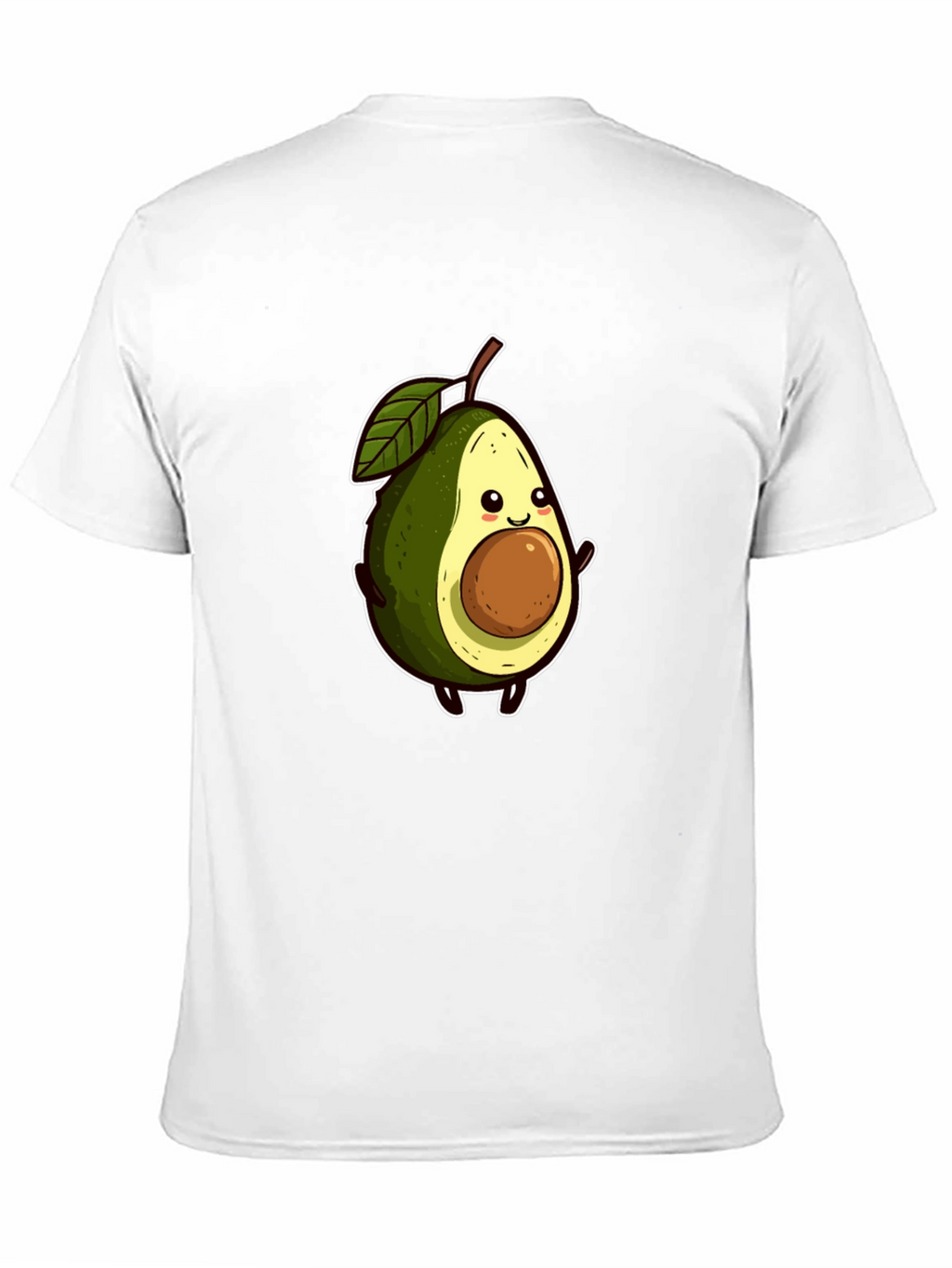 Cute Avocado Graphic Tee - Black