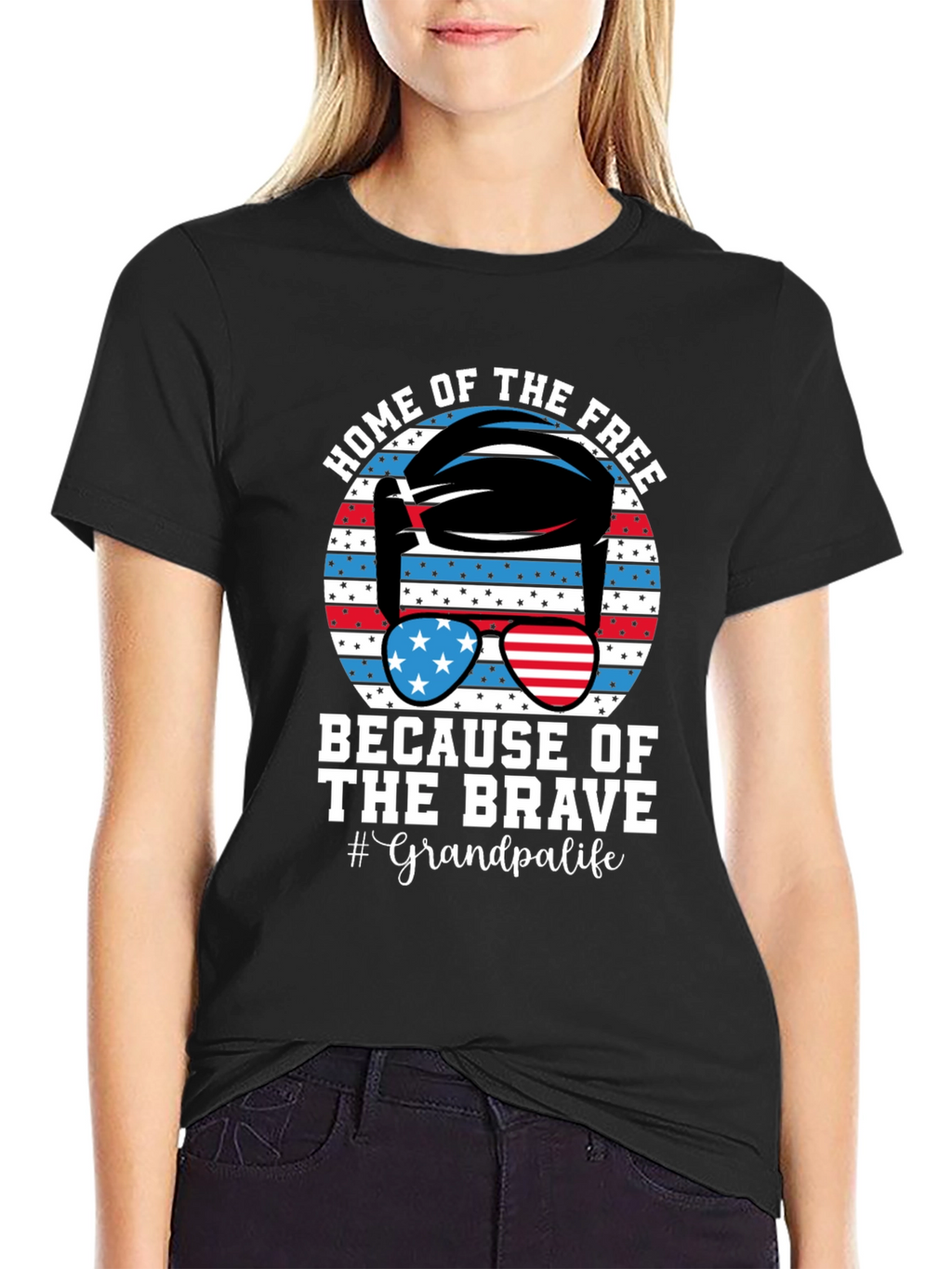 Home of the Free Grandpa T-Shirt