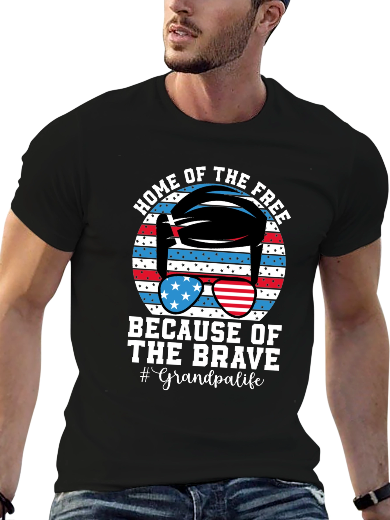 Home of the Free Grandpa T-Shirt