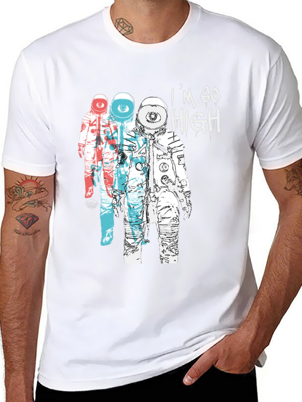 Im So High Graphic Tee - Astronauts