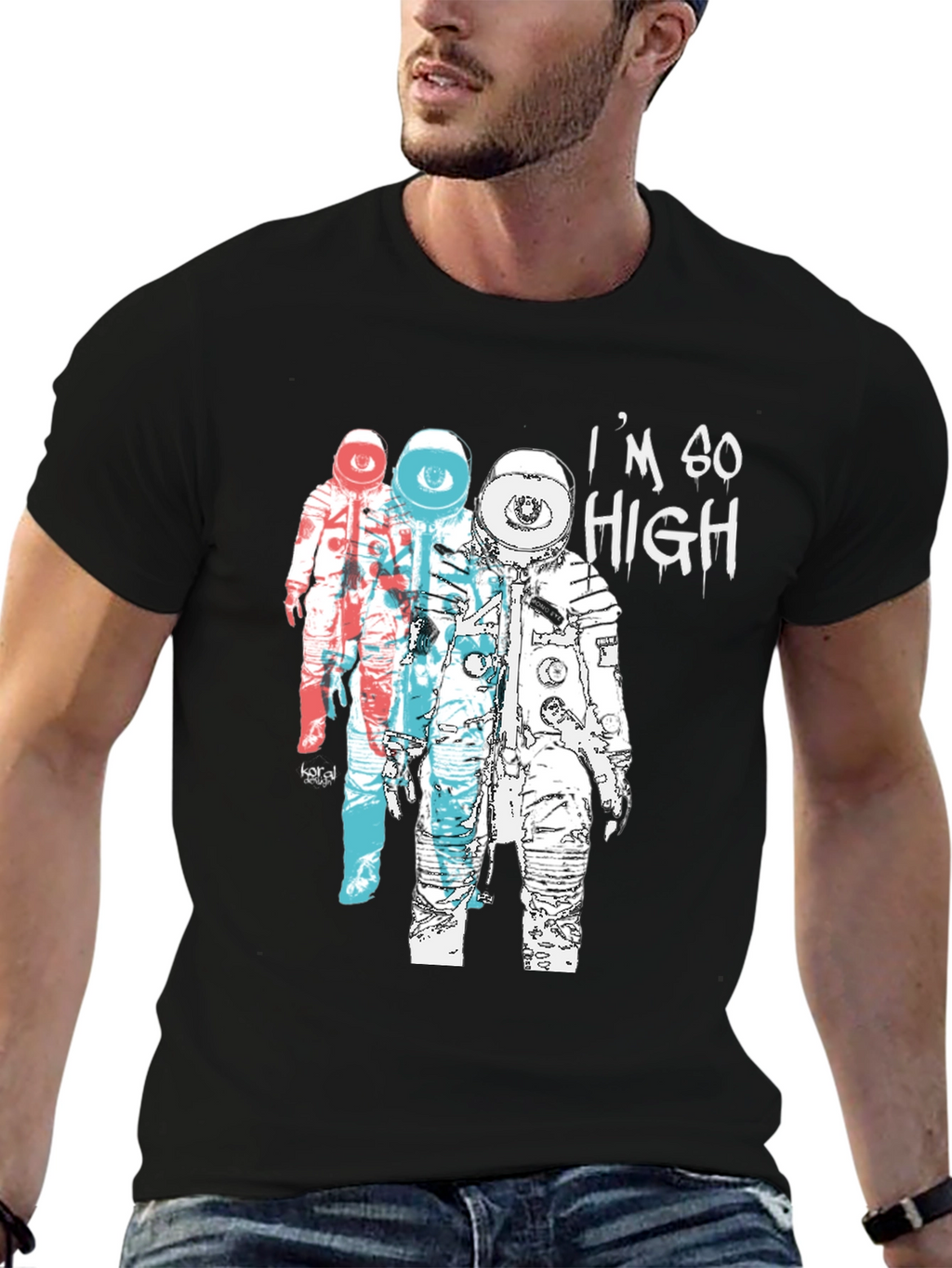 Im So High Graphic Tee - Astronauts