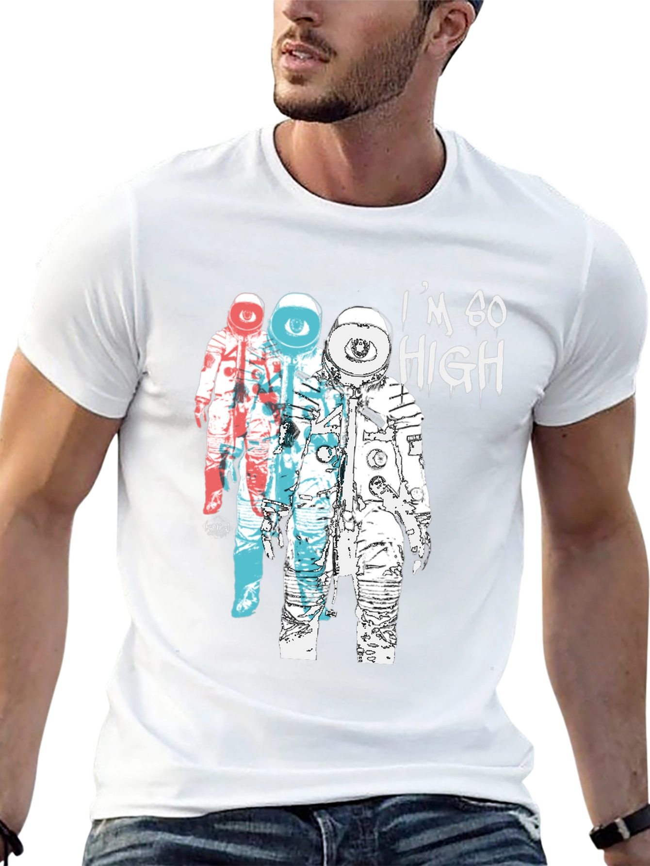 Im So High Graphic Tee - Astronauts