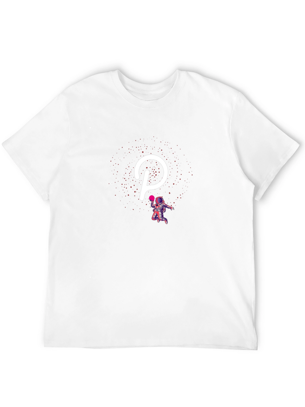 Polkadot Astronaut Black T-Shirt